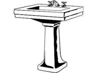  Bathroom Sink_ 1 4 7_ V A 1 Decal Proportional