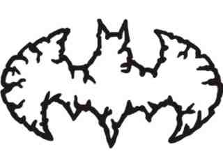  Batman Rock Decal Proportional