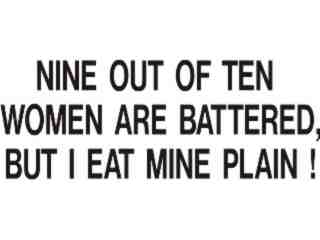  Battered Women Decal Proportional