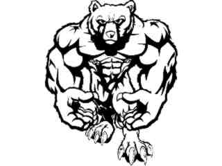  Bear Come At Ya_ M B 1 Decal Proportional