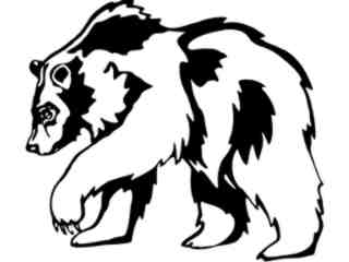  Bear Grizzly Decal Proportional