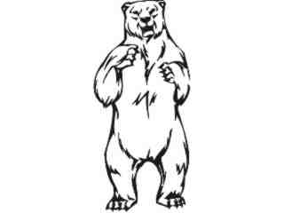  Bear Grizzly Animal Wild_ 0 3 5a Decal Proportional
