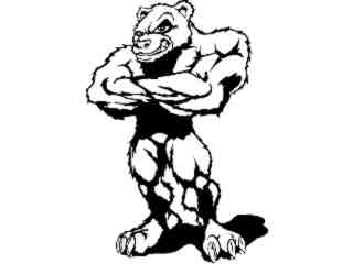  Bear Muscle Stand_ M B 1 Decal Proportional