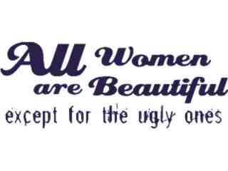  Beautiful Women Decal Proportional