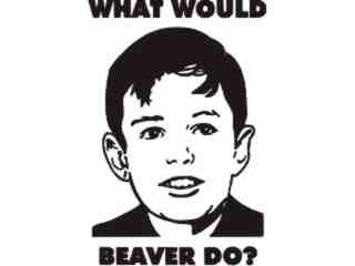  Beaver Leaveit Decal Proportional