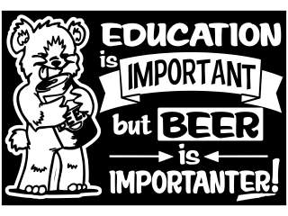  Beer Education Bear_ I N V Decal Proportional
