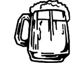  Beer Mug 1 Decal Proportional