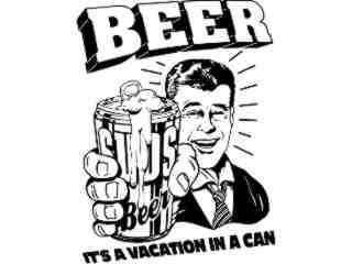  Beer Vacation Decal Proportional