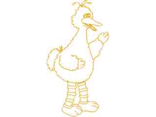  Big Bird Wave Decal Proportional