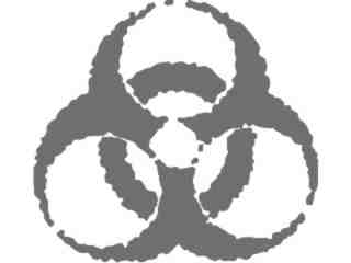  Biohazard Rough Decal Proportional