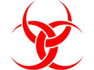  Biohazard Similar Decal Proportional