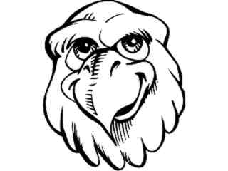  Birds_ Casual Eagle Head M G_ P A 1 Decal Proportional