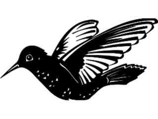  Birds_ Hummingbird_ P A 1 Decal Proportional