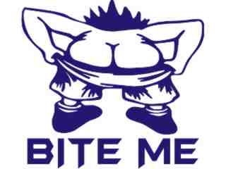  Bite Me Decal Proportional