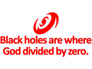  Black Holes God Divide Zero Decal Proportional