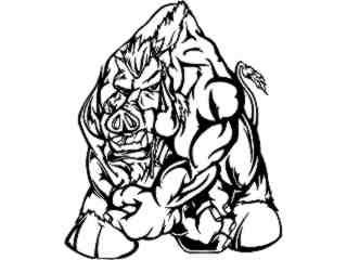  Boar Hog Muscle Tone_ M B 1 Decal Proportional