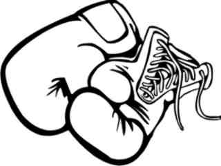  Boxing Gloves Decal Proportional