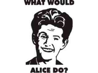  Brady Bunch Alice Decal Proportional