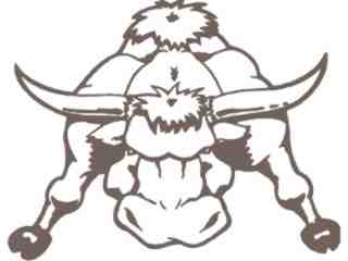  Bull Stance Decal Proportional