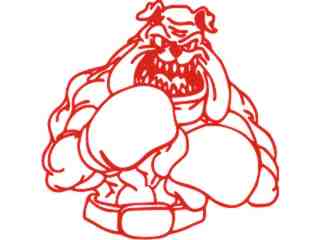  Bulldog Boxer Decal Proportional