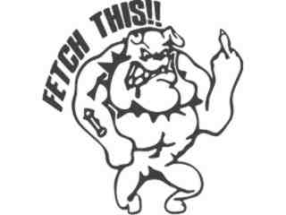  Bulldog Fetch This Decal Proportional