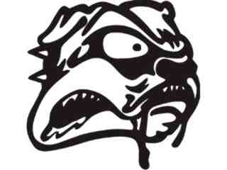  Bulldog Rrrr Decal Proportional