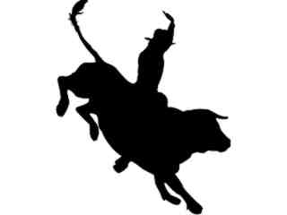  Bullrider Decal Proportional