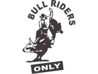  Bullriders Only Decal Proportional