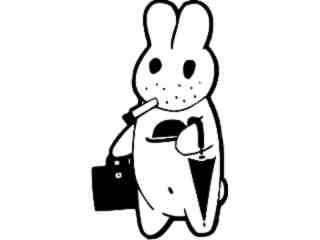  Bunny Busy Decal Proportional