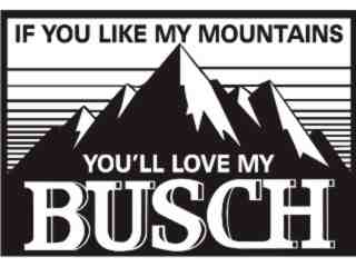  Busch Beer Decal Proportional
