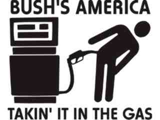  Bushs America Ass Gas Decal Proportional
