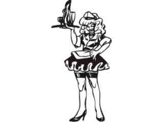  Business People Waitress 1 0 2_ 3 D G Decal Proportional