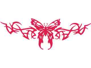  Butterfly Tribal 0 4 Decal Proportional