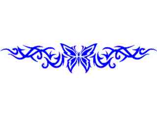 Butterfly Tribal 0 9 Decal Proportional