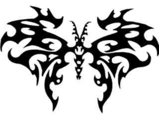  Butterfly Tribal 1 1 Decal Proportional