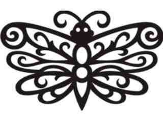  Butterfly Tribalized_ 0 8 8 Decal Proportional