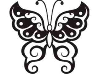  Butterfly Tribalized_ 0 9 0 Decal Proportional