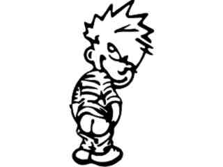  Calvin Mooning Decal Proportional