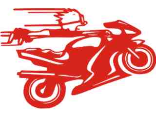  Calvin Moto Bike Decal Proportional