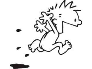  Calvin Naked Runner Decal Proportional