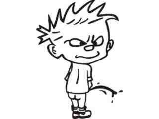  Calvin Pisser Little Decal Proportional