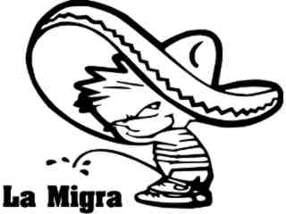  Calvin Sombrero Decal Proportional