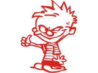  Calvin Thumbin Decal Proportional