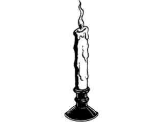  Candle Decal Proportional