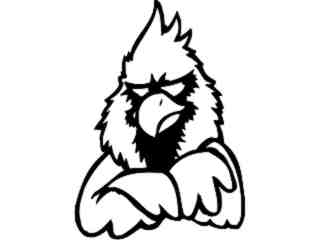  Cardinal Arms Crossed 2_ M B 1 Decal Proportional