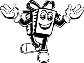  Cartoon Gift D R_ P A 1 Decal Proportional