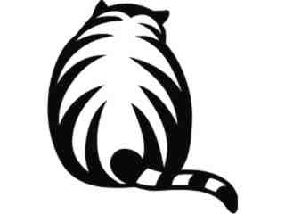  Cat Behind Decal Proportional