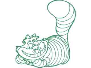  Cat Chestire Alice Wonderland Decal Proportional