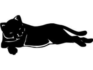  Cat Resting Decal Proportional