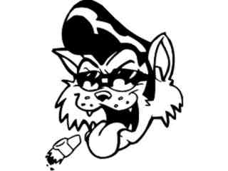  Cat Smoker_ G D G Decal Proportional